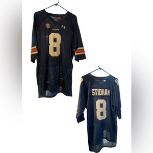 Underarmour Auburn Stidham #8 SEC War Eagles Short Sleeve Jersey, size 50